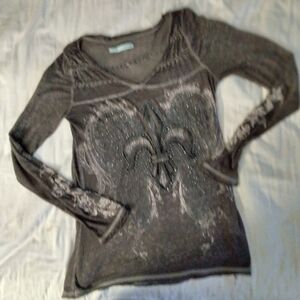 Maurices long sleeves brown shirt